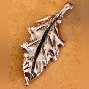 Sterling Silver Leaf Pin/Pendant